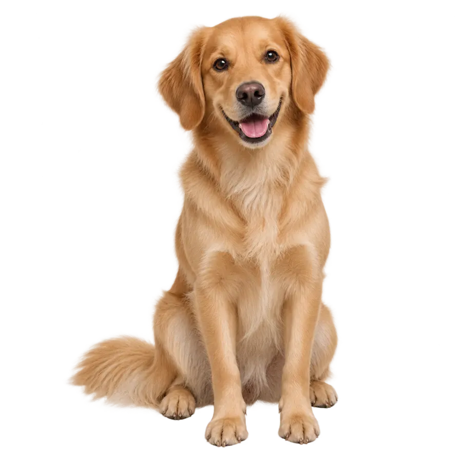 Chien souriant
